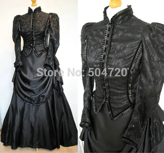 Customized Vintage Costumes 1860s Civil War Southern Belle Ball Gown Dress/Gothic Lolita Dress Victorian Bustle dresses
Customized Vintage Costumes 1860s Civil War Southern Belle Ball Gown Dress/Gothic Lolita Dress Victorian Bustle dresses