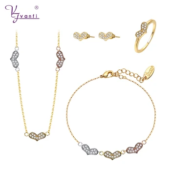 gold color silver color and rose gold color heart shaped cubic zircon copper material jewelry sets for women gift
gold color silver color and rose gold color heart shaped cubic zircon copper material jewelry sets for women gift