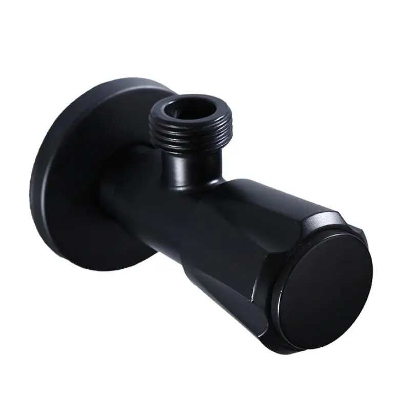 Black Triangle Valve 304 Stainless Steel Water Stop Valve European Bathroom Faucet Hot And Cold Triangle Valve
Black Triangle Valve 304 Stainless Steel Water Stop Valve European Bathroom Faucet Hot And Cold Triangle Valve