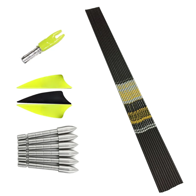 +/-0.001 Archery Spine350 400 500 600 700 800 ID4.2mm Carbon Arrows Shaft Vanes Recurve Bow LongBow Hunting Shooting 12Set
+/-0.001 Archery Spine350 400 500 600 700 800 ID4.2mm Carbon Arrows Shaft Vanes Recurve Bow LongBow Hunting Shooting 12Set