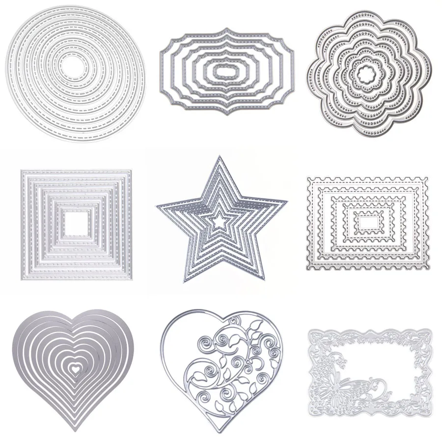 Metal Cutting Dies Circle Frame Stencils For DIY Scrapbooking Embossing Paper Wedding Cards Die Cuts Photo Album Making Craft
Metal Cutting Dies Circle Frame Stencils For DIY Scrapbooking Embossing Paper Wedding Cards Die Cuts Photo Album Making Craft