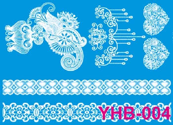 1pcs White Henna Tattoo Sticker Flower Heart Design Temporary Lace Tatoo Body Art Tatuagem
1pcs White Henna Tattoo Sticker Flower Heart Design Temporary Lace Tatoo Body Art Tatuagem