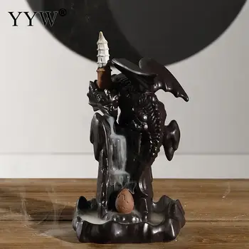 Vintage Dragon Incense Burners Backflow Incense Cones Burners Holder Dragon Incienso Home Decor Aromatherapy Black Aroma Censer
Vintage Dragon Incense Burners Backflow Incense Cones Burners Holder Dragon Incienso Home Decor Aromatherapy Black Aroma Censer