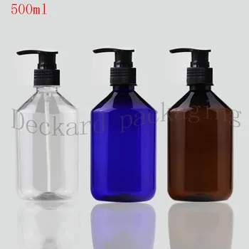 Wholesale 100pcs 500ml Refillable PET Bottles Plastic Press Bottles Black Pump Bottle Make Up And Skin Care Dispenser bottle
Wholesale 100pcs 500ml Refillable PET Bottles Plastic Press Bottles Black Pump Bottle Make Up And Skin Care Dispenser bottle