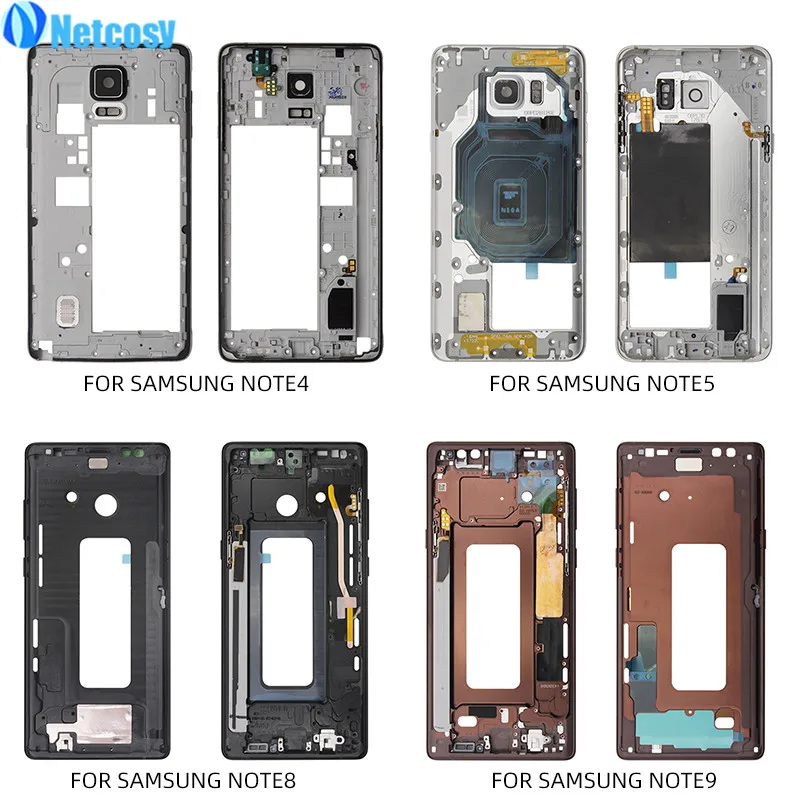 Netcosy Middle Frame Bezel Housing For Samsung Galaxy Note 4 N910 Note 5 N920 Note 8 N950 Note 9 N960 Mid Plate Chassis Cover
Netcosy Middle Frame Bezel Housing For Samsung Galaxy Note 4 N910 Note 5 N920 Note 8 N950 Note 9 N960 Mid Plate Chassis Cover