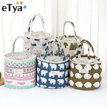 eTya Cute Animal Lunch Bags Women Portable Functional Cotton Linen Insulated Thermal Food Picnic Kids Cooler Lunch Box Bag Tote
eTya Cute Animal Lunch Bags Women Portable Functional Cotton Linen Insulated Thermal Food Picnic Kids Cooler Lunch Box Bag Tote