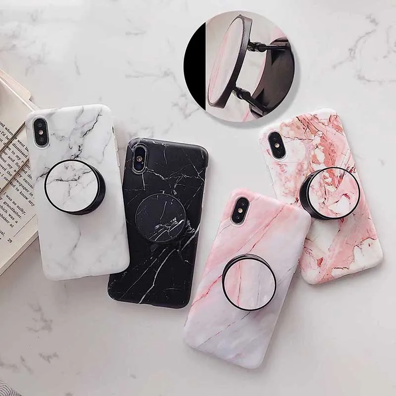 Marble Flexible Stand Holder Phone Case For iPhone XS Max XR X 7 8 6 6S Plus Soft Silicone Fold Back Cover For iPhone X 7 8 Plus
Marble Flexible Stand Holder Phone Case For iPhone XS Max XR X 7 8 6 6S Plus Soft Silicone Fold Back Cover For iPhone X 7 8 Plus