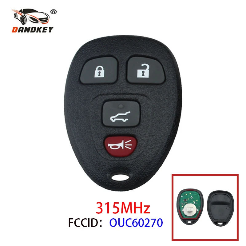 Dandkey Car Remote Smart Keyless 4 Buttons For Chevrolet Buick Carlo Impala Lucerne Cadillac DTS 2006-2013 Fob 315MHz OUC60270
Dandkey Car Remote Smart Keyless 4 Buttons For Chevrolet Buick Carlo Impala Lucerne Cadillac DTS 2006-2013 Fob 315MHz OUC60270