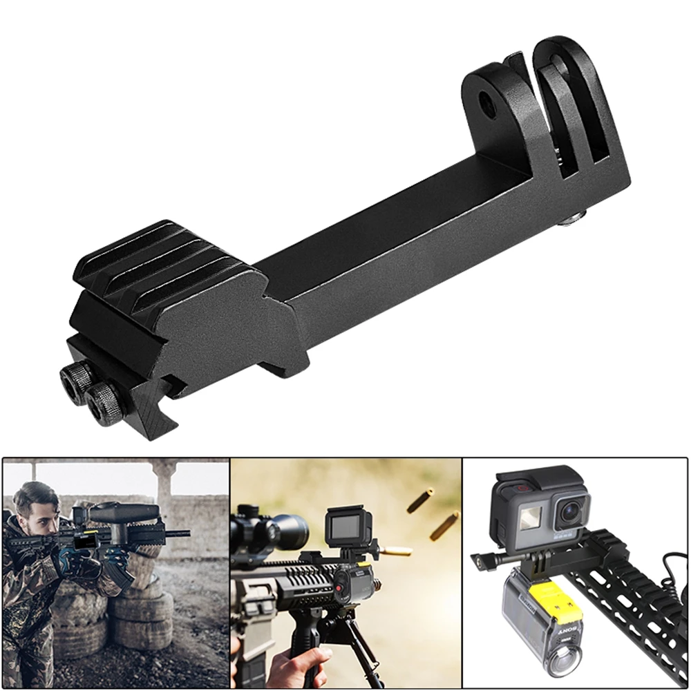 Action Camera Gun Mount 2IN1 Picatinny Rail Mount Adapter Hunting Rifle Kit Airsoft Gun Rail Mount For Gopro SONY Sports Camera
Action Camera Gun Mount 2IN1 Picatinny Rail Mount Adapter Hunting Rifle Kit Airsoft Gun Rail Mount For Gopro SONY Sports Camera