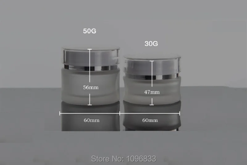 Empty Glass Cosmetic Cream Container Mask Packing Jar (2)