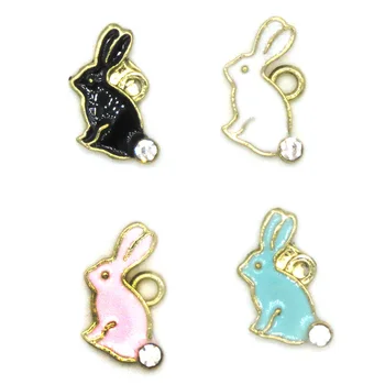 100pcs 10*16mm DIY jewelry accessories gold-tone alloy enamel rhinestone bunny rabbit charms pendant for bracelet CH0054
100pcs 10*16mm DIY jewelry accessories gold-tone alloy enamel rhinestone bunny rabbit charms pendant for bracelet CH0054