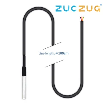 1PCS DS1820 Stainless steel package Waterproof DS18b20 temperature probe temperature sensor 18B20 For Arduino
1PCS DS1820 Stainless steel package Waterproof DS18b20 temperature probe temperature sensor 18B20 For Arduino