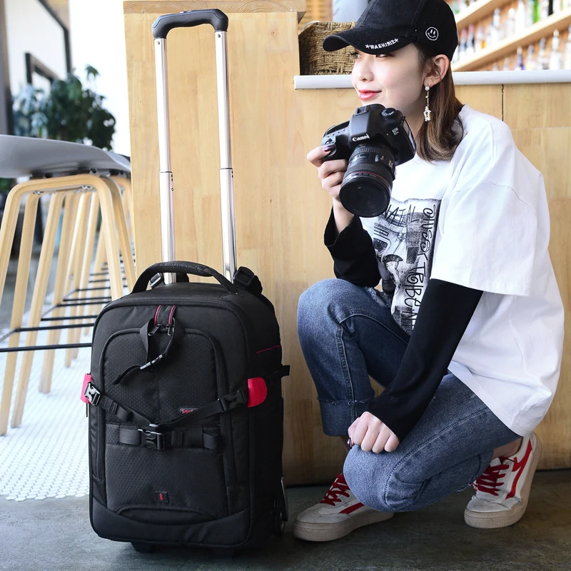 Professional Large-Capacity Camera Bag Multi-functional Photography Bag Backpack Draw-bar box
Professional Large-Capacity Camera Bag Multi-functional Photography Bag Backpack Draw-bar box