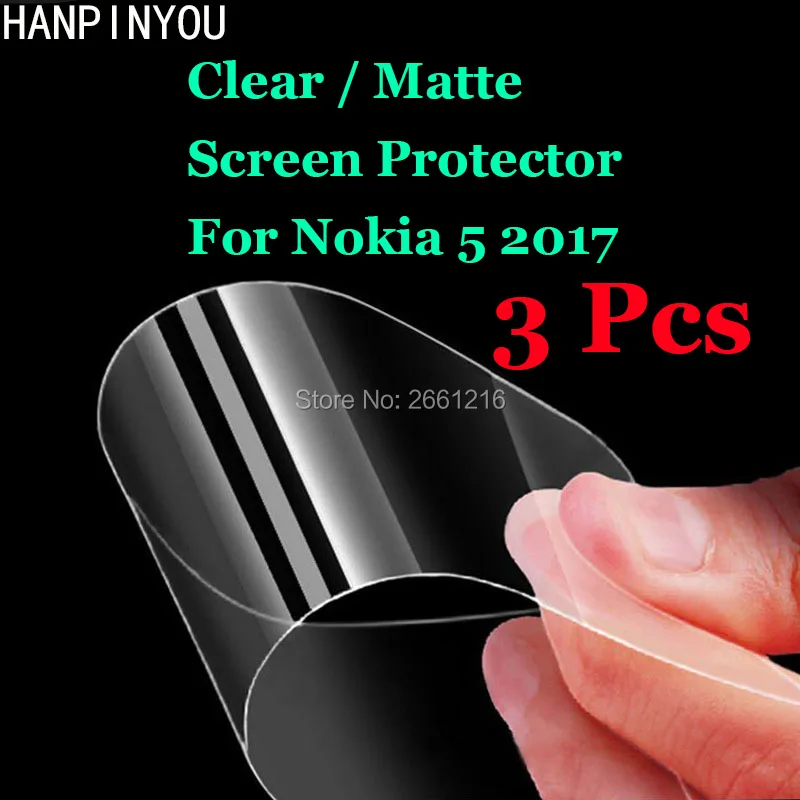 3 Pcs/Lot For Nokia 5 2017 Android Phone 5.2" New HD Clear / Anti-Glare Matte Front Screen Protector Touch Film Protection Skin
3 Pcs/Lot For Nokia 5 2017 Android Phone 5.2" New HD Clear / Anti-Glare Matte Front Screen Protector Touch Film Protection Skin