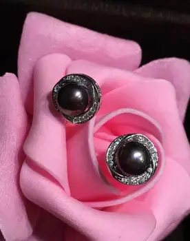 free shipping luxury Noble jewelry 925 SILEVR 8-9MM mm Freshwater black pearl ladies earring
free shipping luxury Noble jewelry 925 SILEVR 8-9MM mm Freshwater black pearl ladies earring