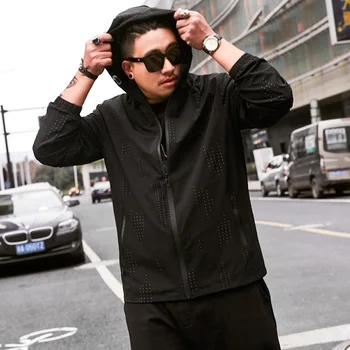 8XL 6XL 2019 New Spring Autumn Bomber Hooded Jacket Men Casual Slim Patchwork Windbreaker Jacket Male Outwear Zipper Thin Coat 
8XL 6XL 2019 New Spring Autumn Bomber Hooded Jacket Men Casual Slim Patchwork Windbreaker Jacket Male Outwear Zipper Thin Coat