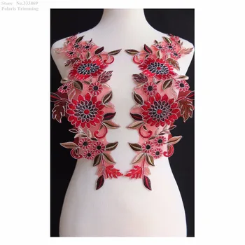 Free Shipping 1Mirror Pair=2pcs x Red/Black/Silver Flower Embroidery Lace Applique Trim Patch Dance Costume Accessories PBNC121C
Free Shipping 1Mirror Pair=2pcs x Red/Black/Silver Flower Embroidery Lace Applique Trim Patch Dance Costume Accessories PBNC121C