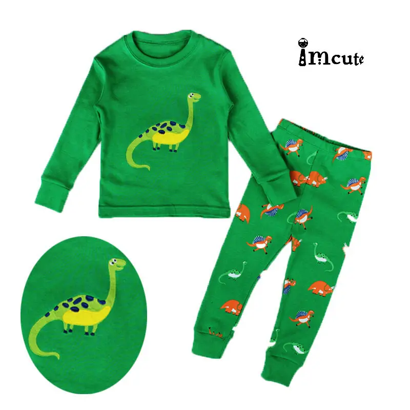 

New Kids Boy Baby Girls Dinosaur Pajamas Set Outfit Nightwear Sleepwear Homewear