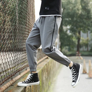 

simple solid trousers male high quality Summer Men Leisure Causal Harem Pants New Fashion Hip Hop Chinos Trousers Joggers Cotton