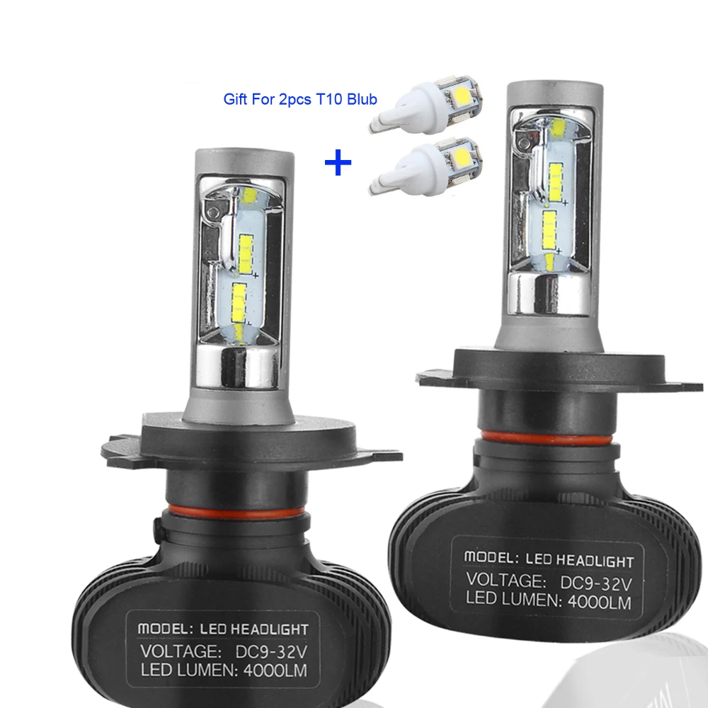 Muxall Автомобильные светодиодные фары H7 9005 HB3 9006 HB4 H4 автомобильные лампы 6500K CSP чипы