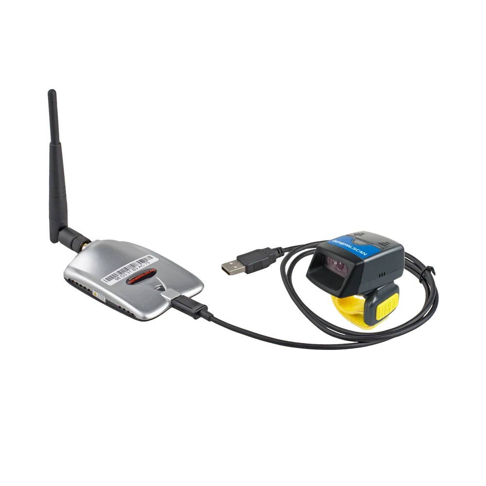 Generalscan 2D Ring Barcode Scanner GS R1500BT-HW Wireless Bluetooth/USB Barcode Scanner with Bluetooth Dongle D100BT 
Generalscan 2D Ring Barcode Scanner GS R1500BT-HW Wireless Bluetooth/USB Barcode Scanner with Bluetooth Dongle D100BT