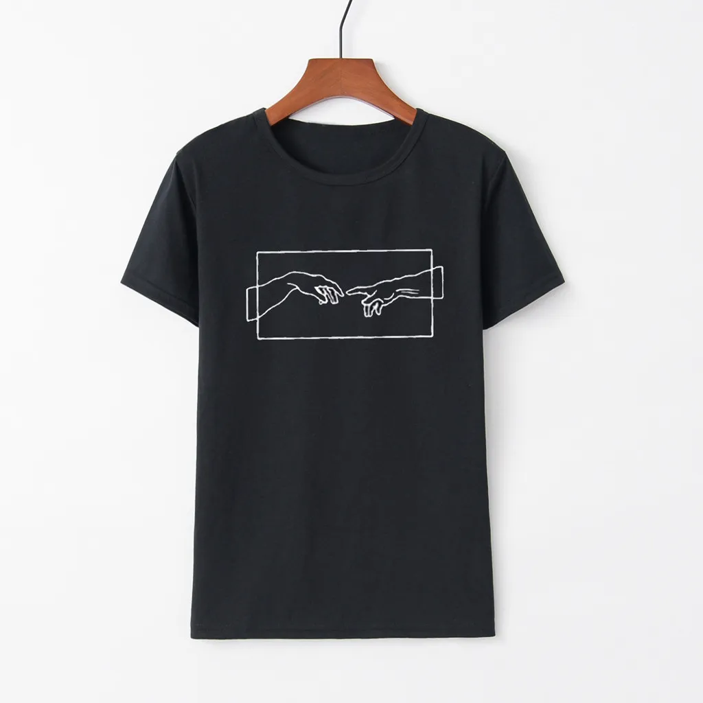 ISHOWTIENDA Fashion Women Tops Casual Hand Print Blouse Short Sleeve O-Neck Top Summer Blouses For Women 2019 Roupas Feminina
ISHOWTIENDA Fashion Women Tops Casual Hand Print Blouse Short Sleeve O-Neck Top Summer Blouses For Women 2019 Roupas Feminina