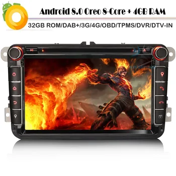 Android 8.0 DAB+ Octa Core 4G RAM 32GB ROM Car CD Player for VW Golf Polo Tiguan WiFi 4G GPS Radio RDS BT DVD USB SD DVR OBD2
Android 8.0 DAB+ Octa Core 4G RAM 32GB ROM Car CD Player for VW Golf Polo Tiguan WiFi 4G GPS Radio RDS BT DVD USB SD DVR OBD2