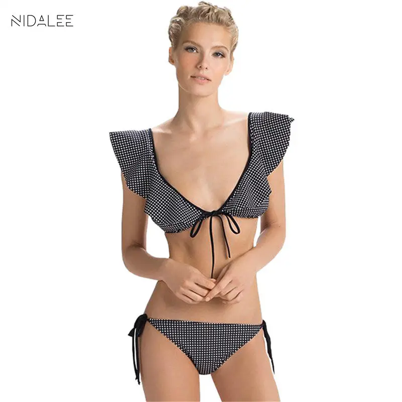 NIDALEE Sxey Women Bandage Ruffle Bikini Set Swimwear Beach Bathing Suit Push Up Bikini Maillot De Bain Femme Swimsuit
NIDALEE Sxey Women Bandage Ruffle Bikini Set Swimwear Beach Bathing Suit Push Up Bikini Maillot De Bain Femme Swimsuit