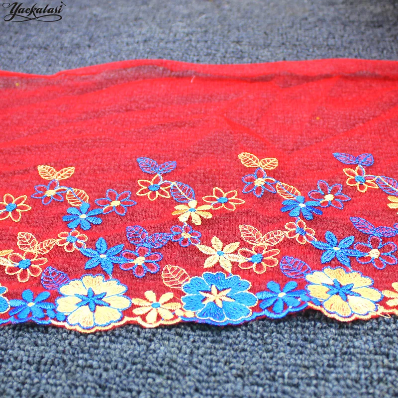 YACKALASI Cotton Lace Embroidered Appliqued 3D Floral Soft Tulle Mesh Lace Fabrics Fancy Colored Scalloped Sewing Trim 20CM
YACKALASI Cotton Lace Embroidered Appliqued 3D Floral Soft Tulle Mesh Lace Fabrics Fancy Colored Scalloped Sewing Trim 20CM
