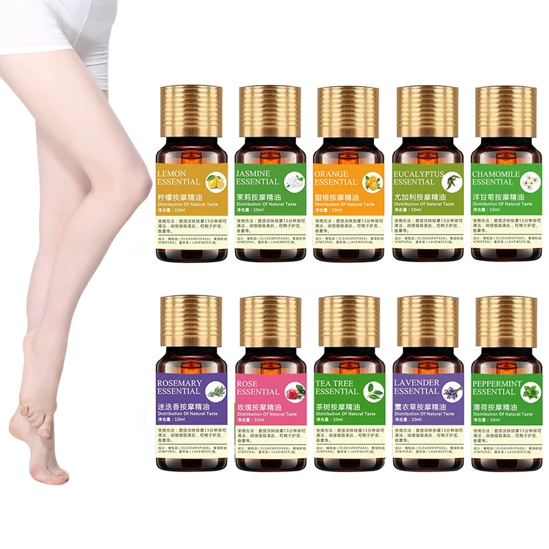 

10ml Essential Oils Organic Body Relax Skin Care Help Sleep For Aromatherapy Diffusers Pure Essential Oil Body Massage TSLM1