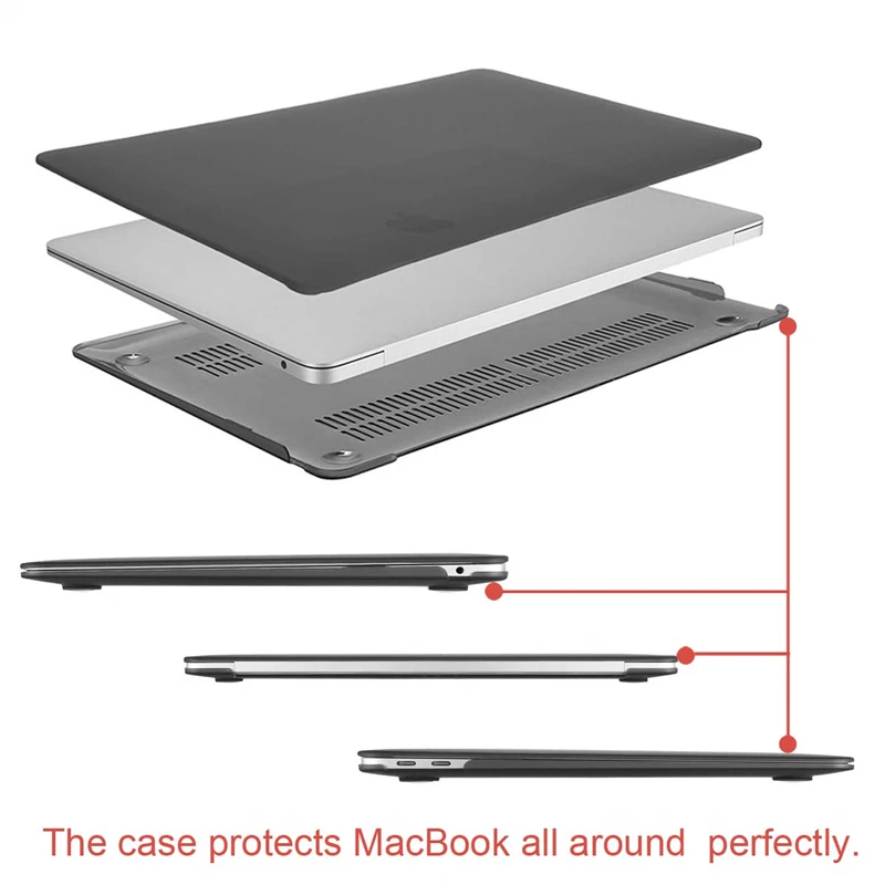 MOSISO 2019 Новый чехол для ноутбука нового MacBook Air 13 Чехол 2018 с клавиатурой прозрачный