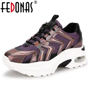 FEDONAS Fashion Pu Leather Breathable Mesh Women Flats Lace Up Shallow Women Sneakers 2020 New Spring Summer Casual Shoes Woman
FEDONAS Fashion Pu Leather Breathable Mesh Women Flats Lace Up Shallow Women Sneakers 2020 New Spring Summer Casual Shoes Woman