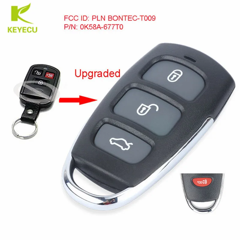 KEYECU Upgraded Remote Key Control Fob for KIA Spectra 2002,Optima 2001-2002 ,Sorento/Sedona 2004 2005 FCC ID: PLN BONTEC-T009
KEYECU Upgraded Remote Key Control Fob for KIA Spectra 2002,Optima 2001-2002 ,Sorento/Sedona 2004 2005 FCC ID: PLN BONTEC-T009
