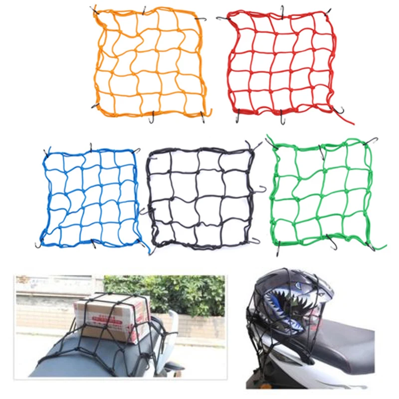 Motorcycle Bike Helmet Holder 6 hooks Hold down 40 x 40cm Mesh Net Bag Luggage Cargo Mesh Net Auto Car Styling
Motorcycle Bike Helmet Holder 6 hooks Hold down 40 x 40cm Mesh Net Bag Luggage Cargo Mesh Net Auto Car Styling