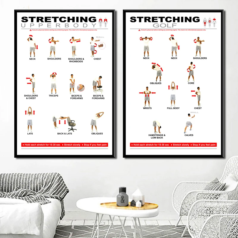 P089 Stretching Exercise Charts Home GYM Workout Bodybuilding Fitness Health Art Painting Silk Canvas Poster Wall Home Decor
P089 Stretching Exercise Charts Home GYM Workout Bodybuilding Fitness Health Art Painting Silk Canvas Poster Wall Home Decor