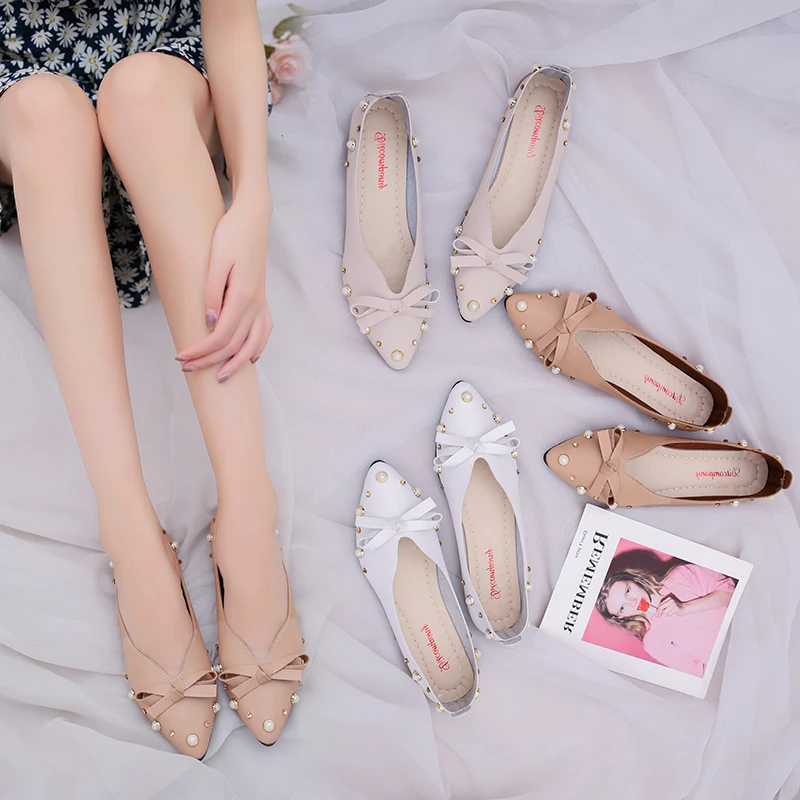 ol shoes pearl studs moccasins rivets studded bow-tie ballet flat shoes women sweet comfortable shallow mouth loafers size 35-41
ol shoes pearl studs moccasins rivets studded bow-tie ballet flat shoes women sweet comfortable shallow mouth loafers size 35-41