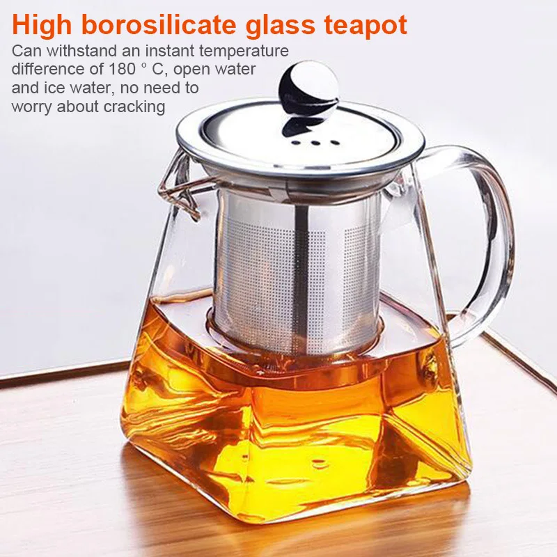 HOT Heat Resistant Glass Teapot with Stainless Steel Strainer Filter Infuser Tea Pot 350ml NDS66
HOT Heat Resistant Glass Teapot with Stainless Steel Strainer Filter Infuser Tea Pot 350ml NDS66
