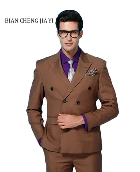 Khaki High quality 2019 Custom Made Men's Wedding Suits Tuxedos Peak lapel Two Piece Formal Groom Men Suit (Suit jacket+pants) 
Khaki High quality 2019 Custom Made Men's Wedding Suits Tuxedos Peak lapel Two Piece Formal Groom Men Suit (Suit jacket+pants)