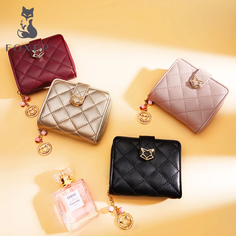 FOXER Brand Women Leather Zipper Wallets Coin Pueses For Female Fashion Short Purse & Clutch Bag
FOXER Brand Women Leather Zipper Wallets Coin Pueses For Female Fashion Short Purse & Clutch Bag