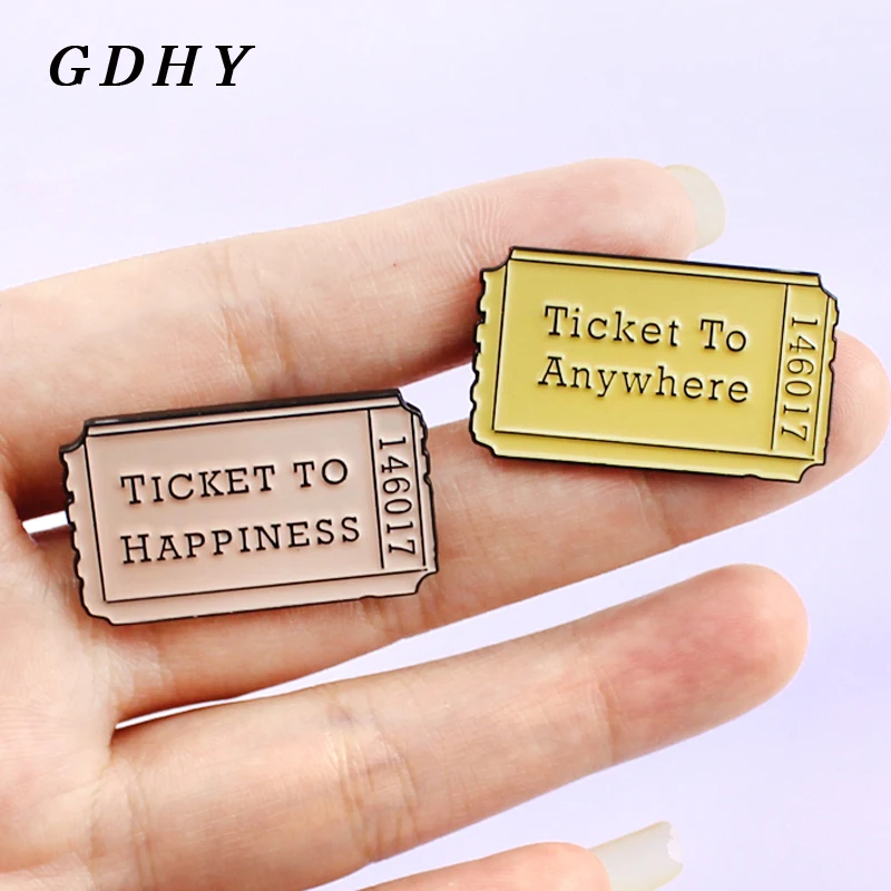 GDHY Cute Movie Ticket Yellow Pink ticket Brooch Ticket To Anywhere,Ticket To Happiness Badges Brooches For Women Jewelry Gift
GDHY Cute Movie Ticket Yellow Pink ticket Brooch Ticket To Anywhere,Ticket To Happiness Badges Brooches For Women Jewelry Gift