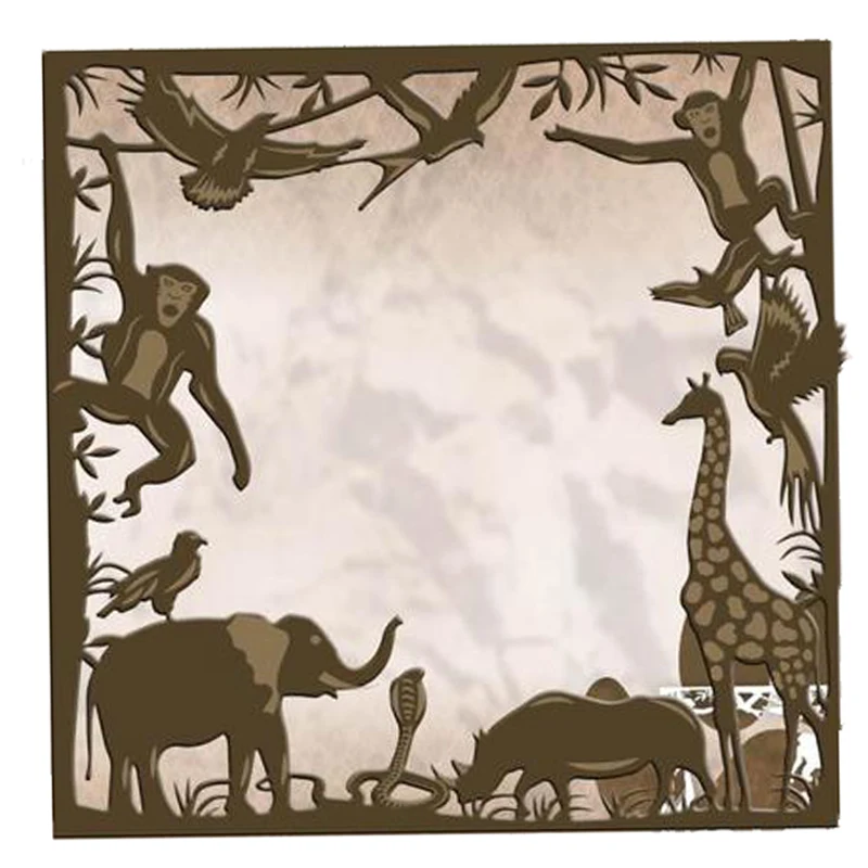 Wild Animals Die Metal Cutting Dies Moulds Cut Accessories Craft Stamping Die Scrapbooking DIY Photo Frame Decoration 128*128mm
Wild Animals Die Metal Cutting Dies Moulds Cut Accessories Craft Stamping Die Scrapbooking DIY Photo Frame Decoration 128*128mm