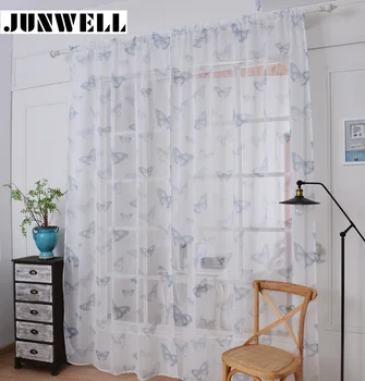 Polyester super soft linen feel voile Curtain Rod Pocket heading Wave Living Room Balcony Panel tulle Butterfly printing
Polyester super soft linen feel voile Curtain Rod Pocket heading Wave Living Room Balcony Panel tulle Butterfly printing