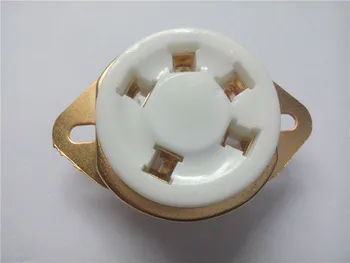 3pcs ceramic tube socket GZC5-2-G Seat tube holder golden plated for FU-7 807 FD422 WE272A
3pcs ceramic tube socket GZC5-2-G Seat tube holder golden plated for FU-7 807 FD422 WE272A