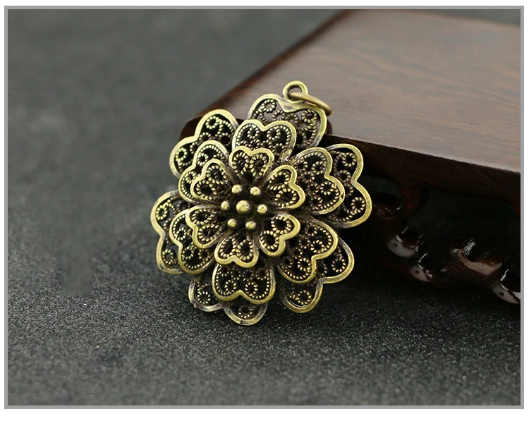 Peony Flower Key Chain Pendants (19)