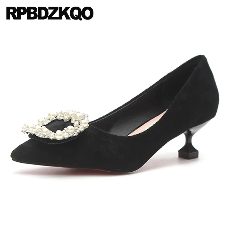 kitten autumn crystal suede pearl bridal shoes wedding size 4 34 pointed toe diamond rhinestone women modern red dress black
kitten autumn crystal suede pearl bridal shoes wedding size 4 34 pointed toe diamond rhinestone women modern red dress black
