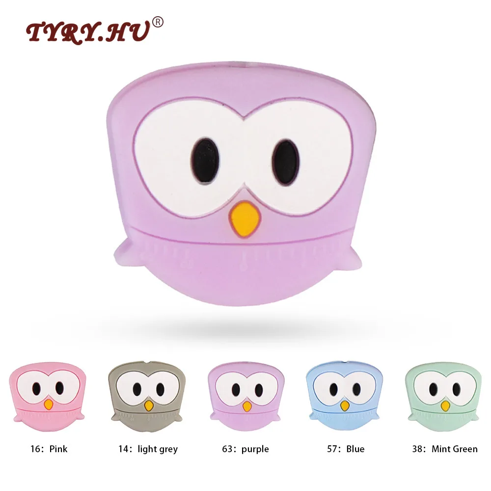 TYRY.HU 50pc Food Grade Silicone beads Lovely Carton Owl Shape Baby Chewable Teething Beads For Baby Jewelry Making Necklace DIY
TYRY.HU 50pc Food Grade Silicone beads Lovely Carton Owl Shape Baby Chewable Teething Beads For Baby Jewelry Making Necklace DIY