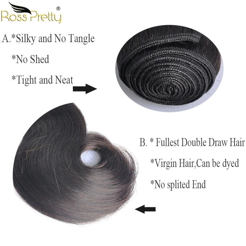Double draw hair body wave hair bundle details