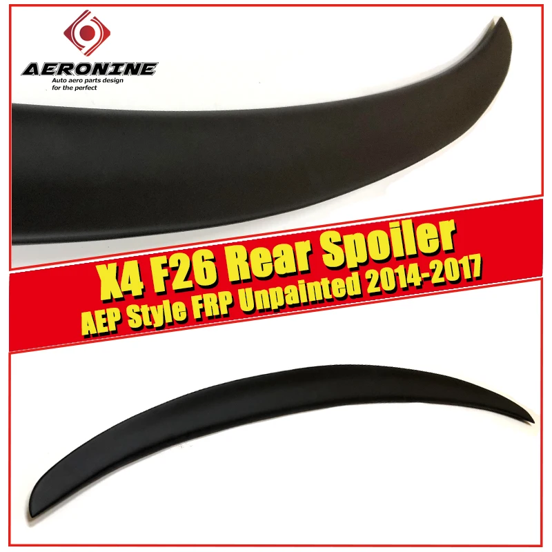 X4 F26 Spoiler stem lip Wing P style FRP Unpainted For BMW X Series Auto Car rear trunk diffuser stem Spoiler wings 2014-2017
X4 F26 Spoiler stem lip Wing P style FRP Unpainted For BMW X Series Auto Car rear trunk diffuser stem Spoiler wings 2014-2017