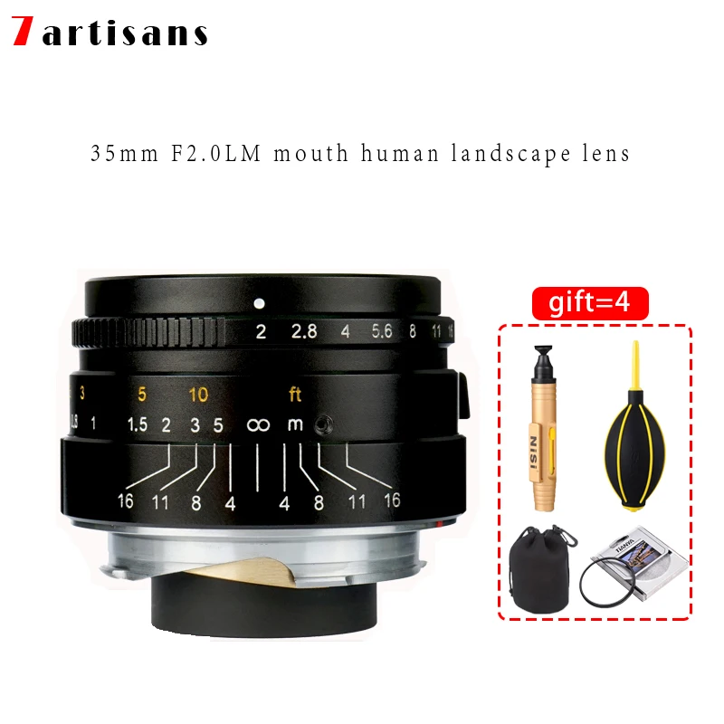 7artisans 35mm F2 Lens Large Aperture paraxial M-mount Lens for Leica Camera M-M M240 M3 M5 M6 M7 M8 M9 M9P M10
7artisans 35mm F2 Lens Large Aperture paraxial M-mount Lens for Leica Camera M-M M240 M3 M5 M6 M7 M8 M9 M9P M10
