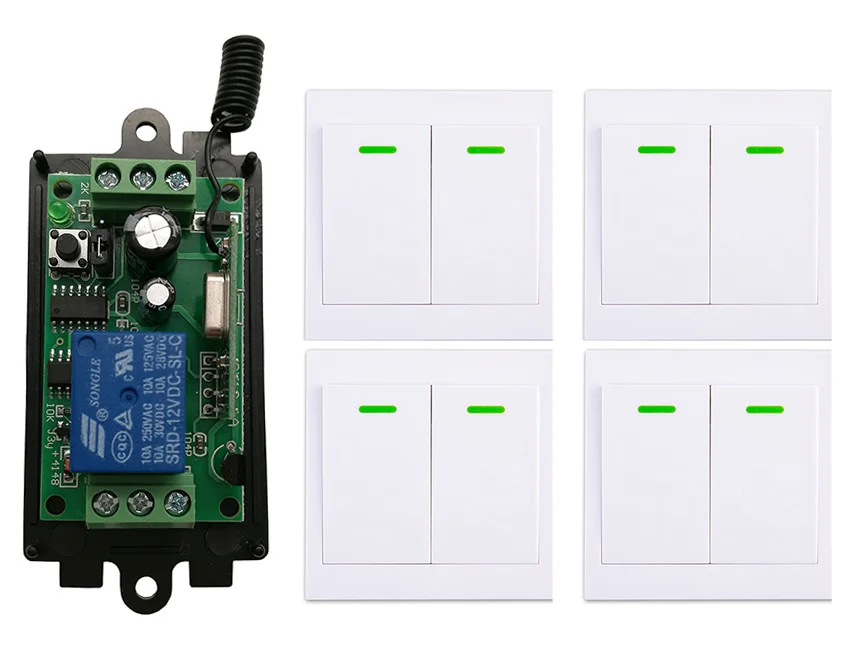 DC 9V 12V 24V 1 CH 1CH Wireless переключатель системы дистанционного управления приемник + настенная панель дистанционный передатчик липкий пульт диста...
DC 9V 12V 24V 1 CH 1CH Wireless переключатель системы дистанционного управления приемник + настенная панель дистанционный передатчик липкий пульт диста...